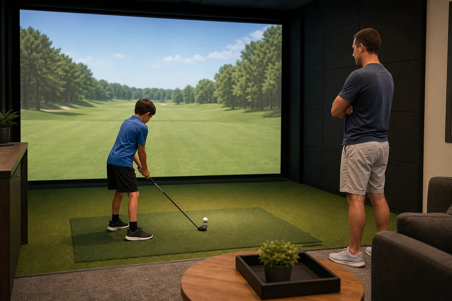 Can Kids Play Golf Simulators? What Parents Should Check Before Booking